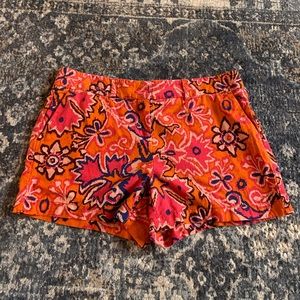 Ann Taylor LOFT Tribal print linen short
